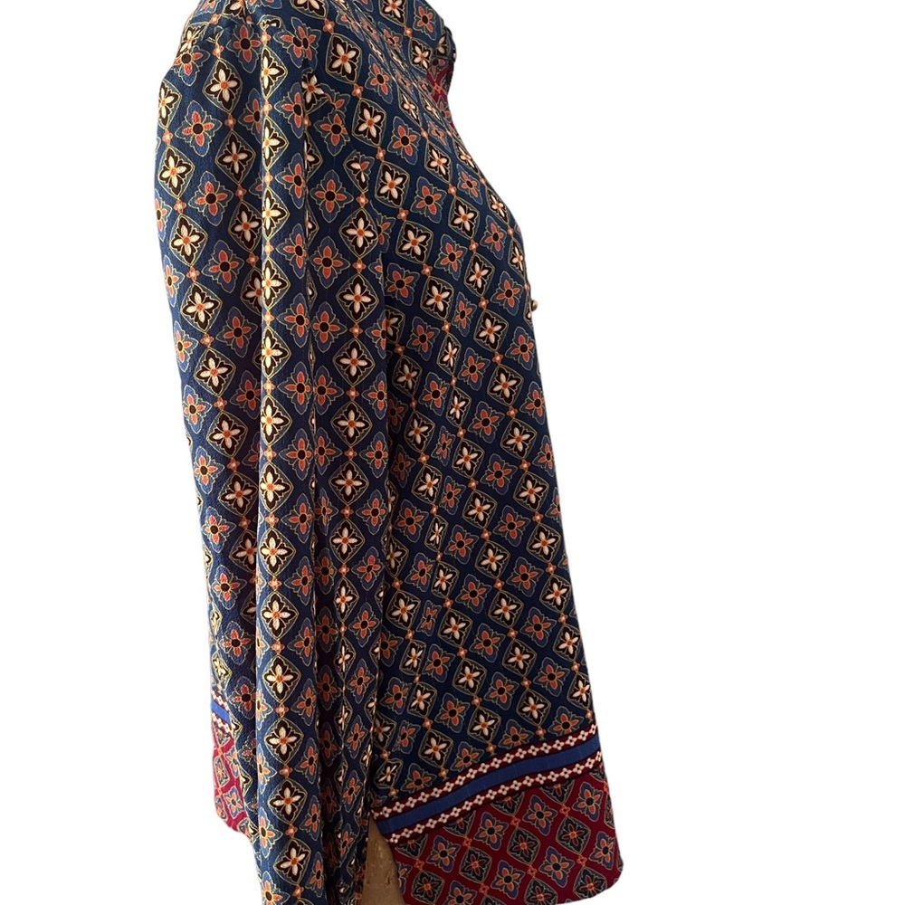 Vintage Ruby Rd Long Sleeve Patterned Blouse Size… - image 4